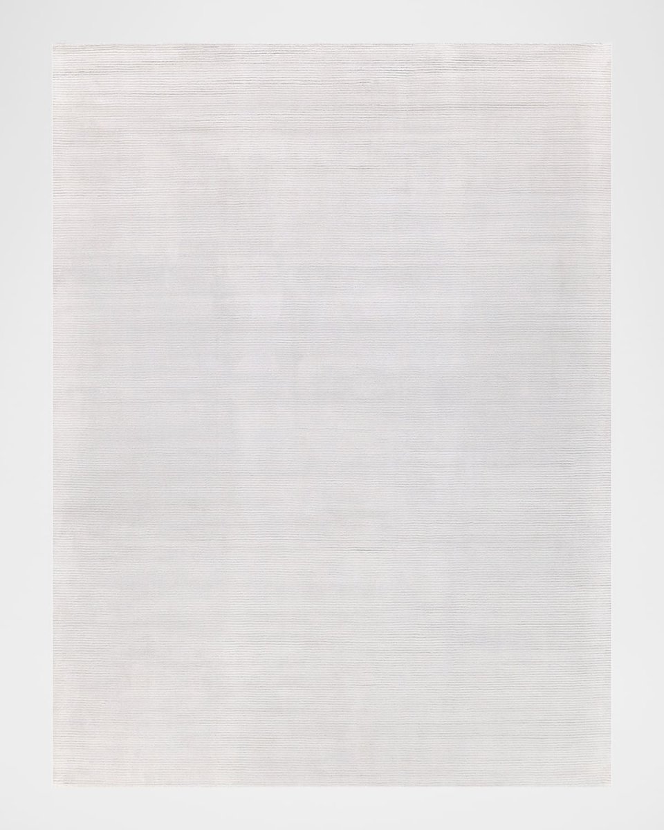 Pavia Hand-Loomed White Rug, 12' x 15'